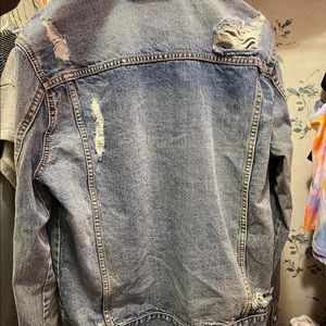 Medium distressed jean jacket